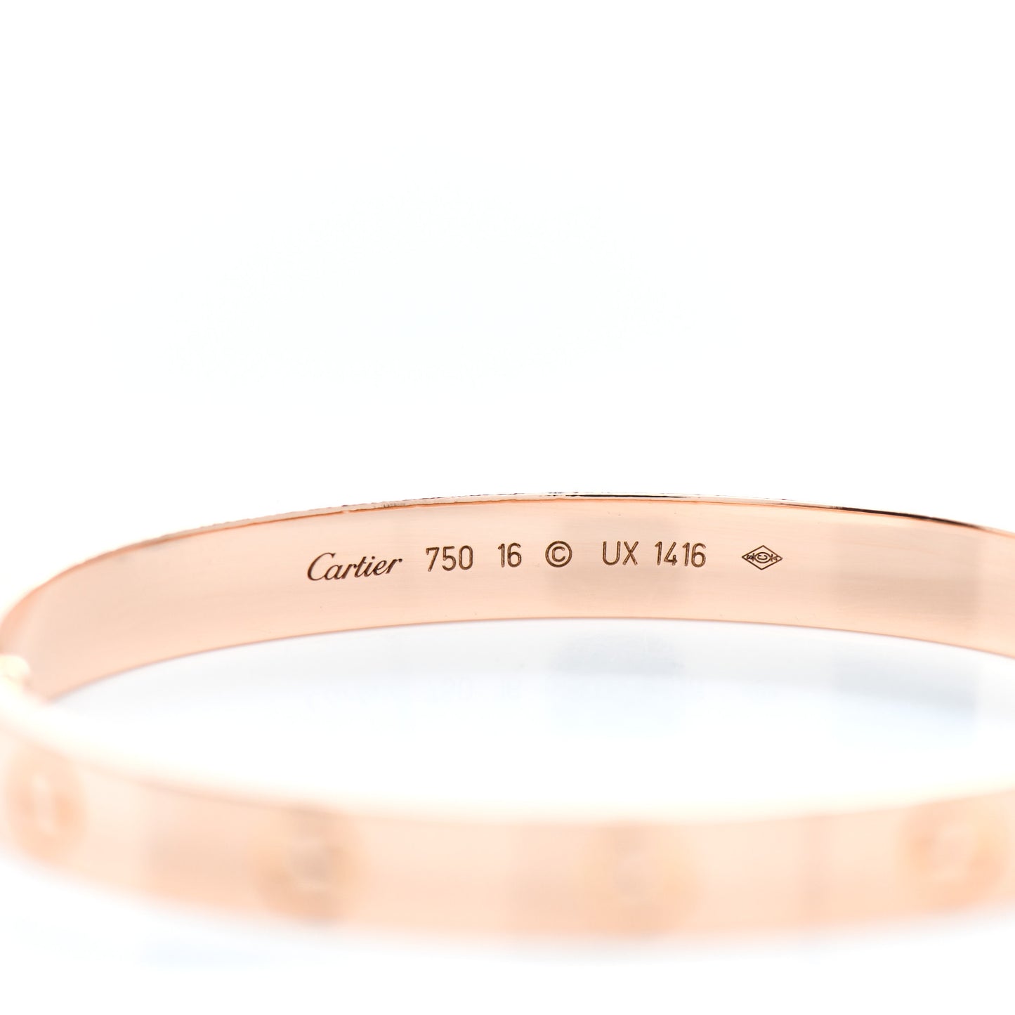 18K Pink Gold LOVE Bracelet 16