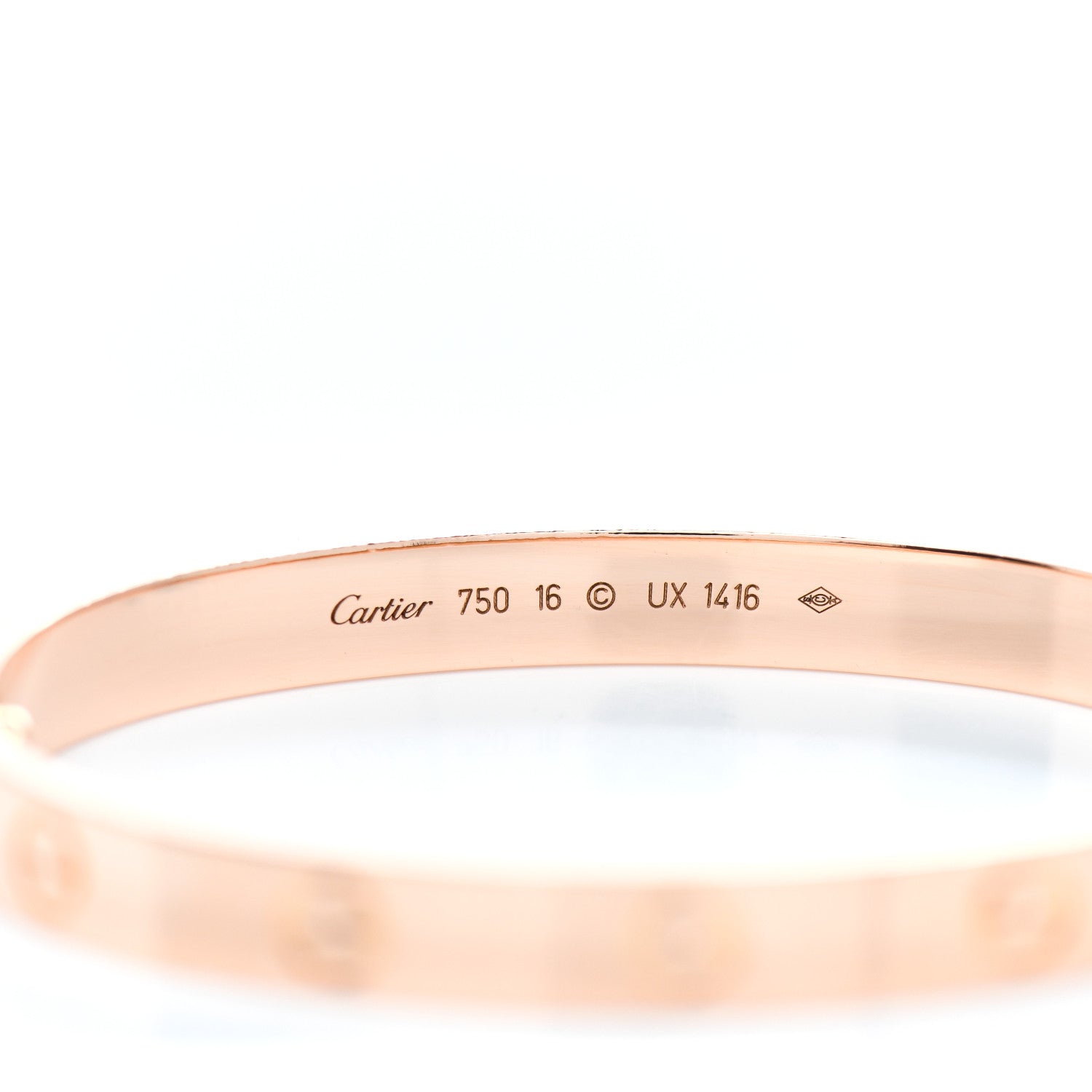 Cartier 18K Pink Gold LOVE Bracelet 16 4 of 5