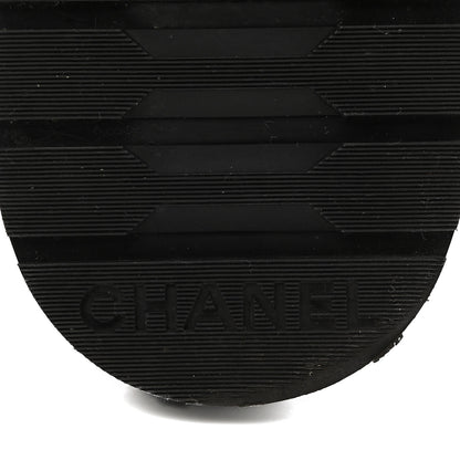 Chanel Calfskin Cap Toe CC Riding Boots 39 Black 21 of 25