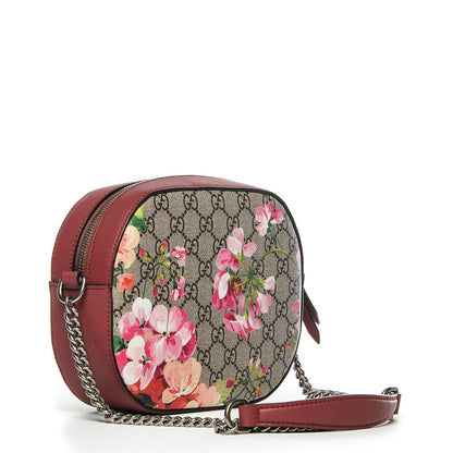 Gucci GG Supreme Monogram Blooms Mini Chain Shoulder Bag Beige Multicolor Dry Rose 3 of 6