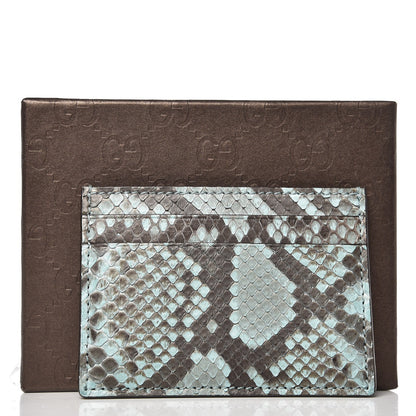 Gucci Python Card Holder Light Blue 7 of 7