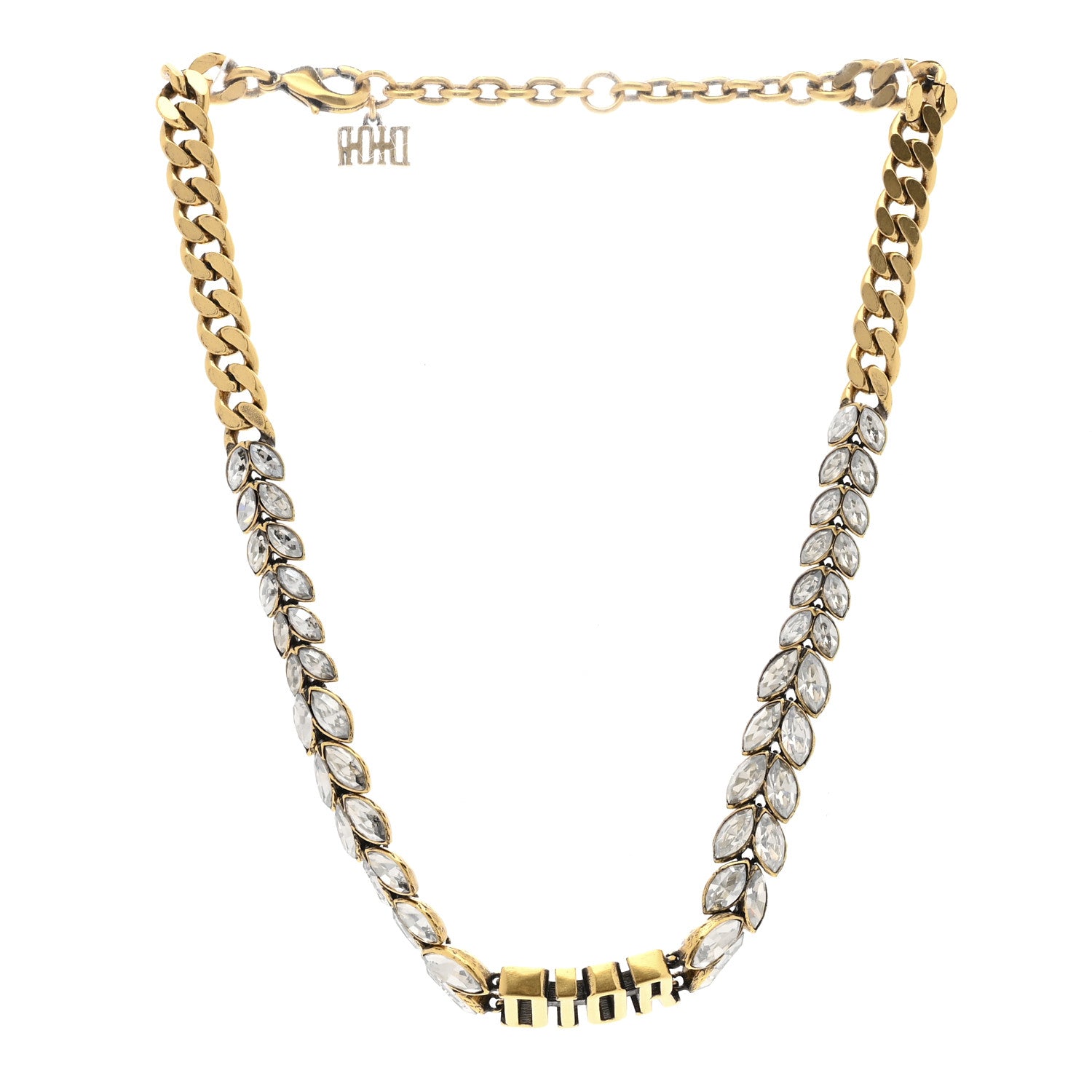 Christian Dior Metal Crystal Dio(r)evolution Choker Gold 2 of 5