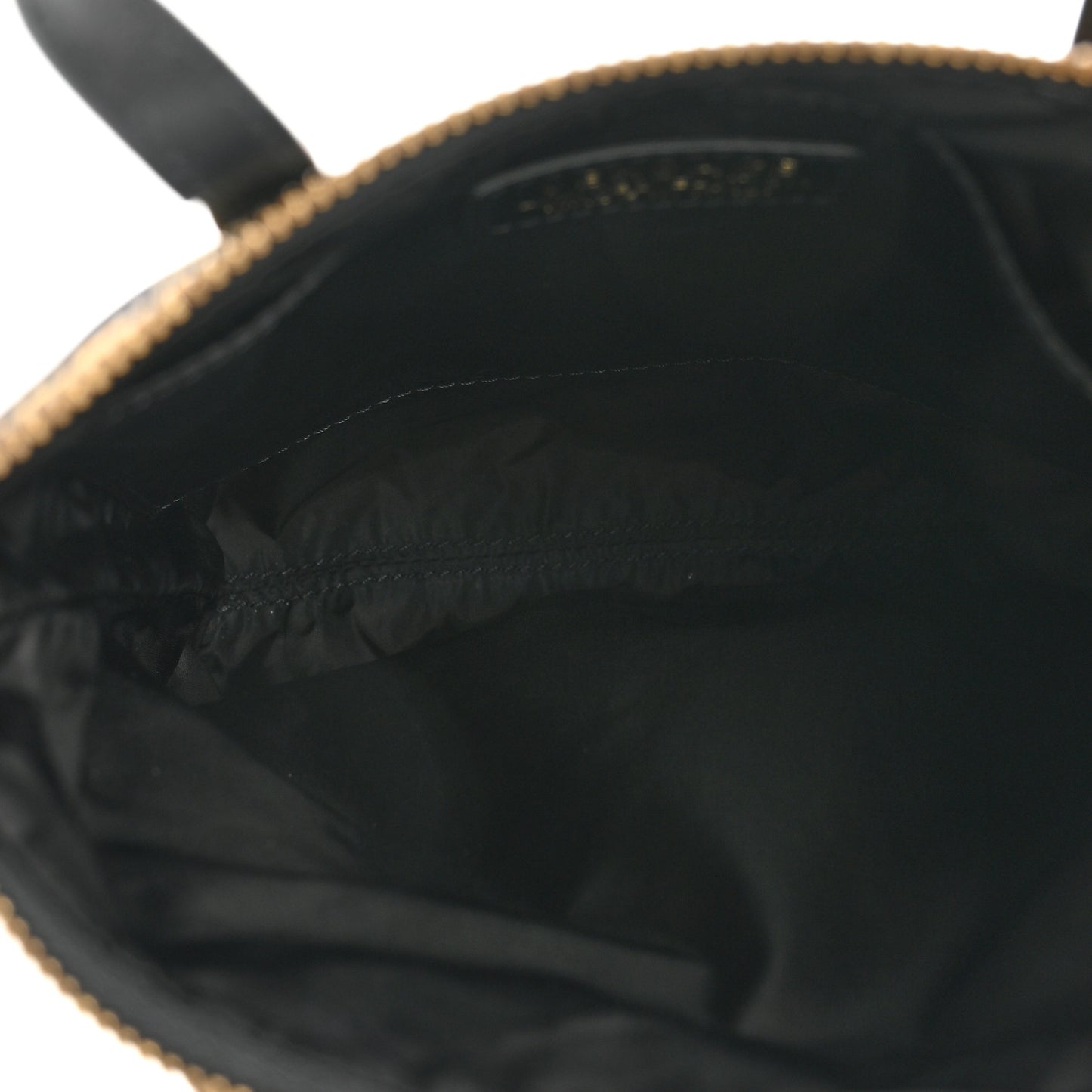Nylon Mini Medusa Shopper Crossbody Bag Black