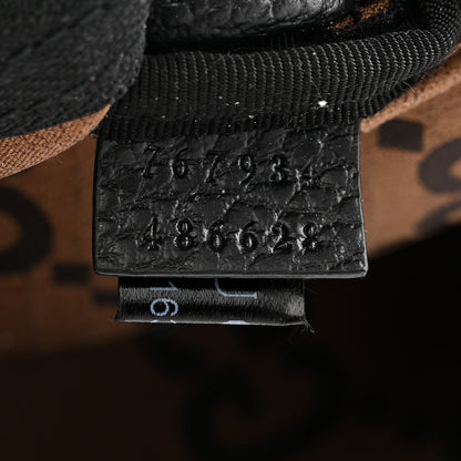 Gucci Recycled Polyester Monogram Jumbo GG Belt Bag Ebony Beige 7 of 10
