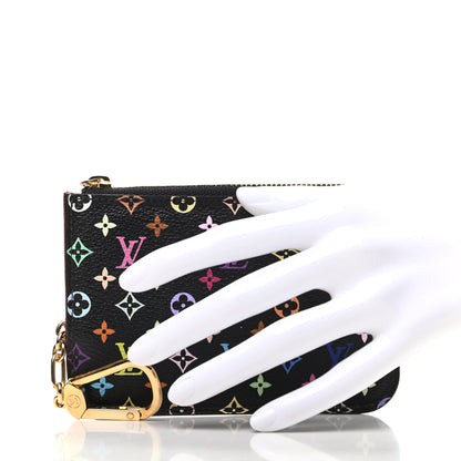 Louis Vuitton Monogram Multicolor Key Pouch Black Grenade 2 of 7