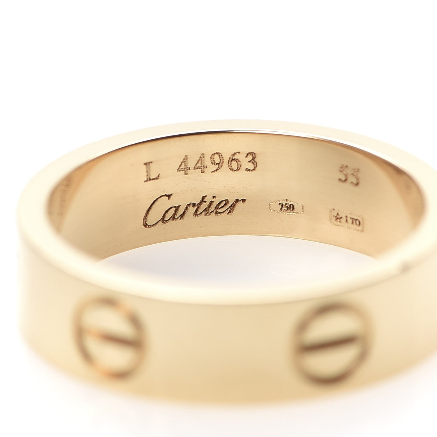 Cartier 18K Yellow Gold 5.5mm LOVE Ring 55 7.25 5 of 5