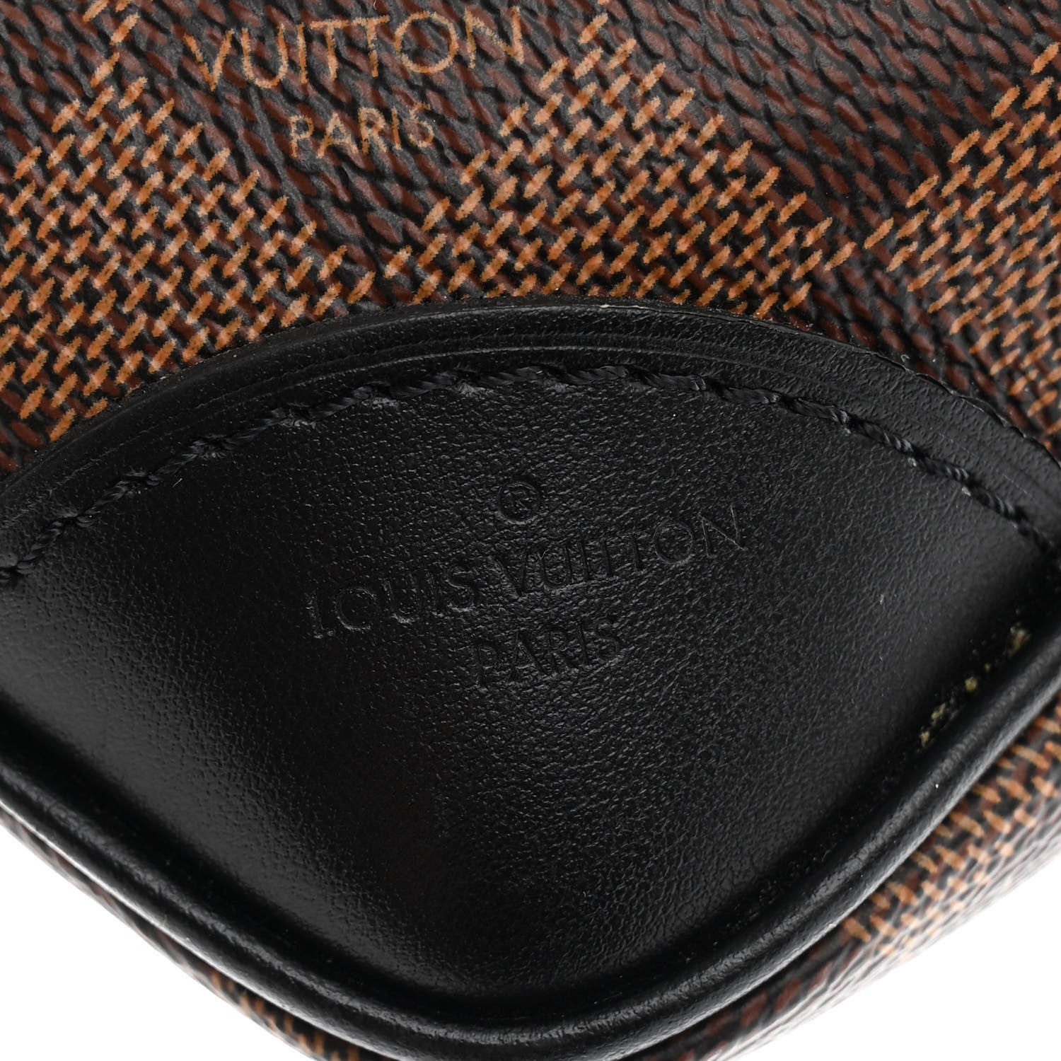 Louis Vuitton Damier Ebene Odeon PM Black 6 of 9