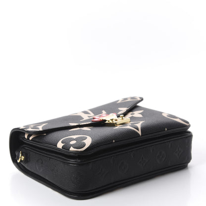 Louis Vuitton Empreinte Monogram Giant Crafty Pochette Metis Black Creme 3 of 8