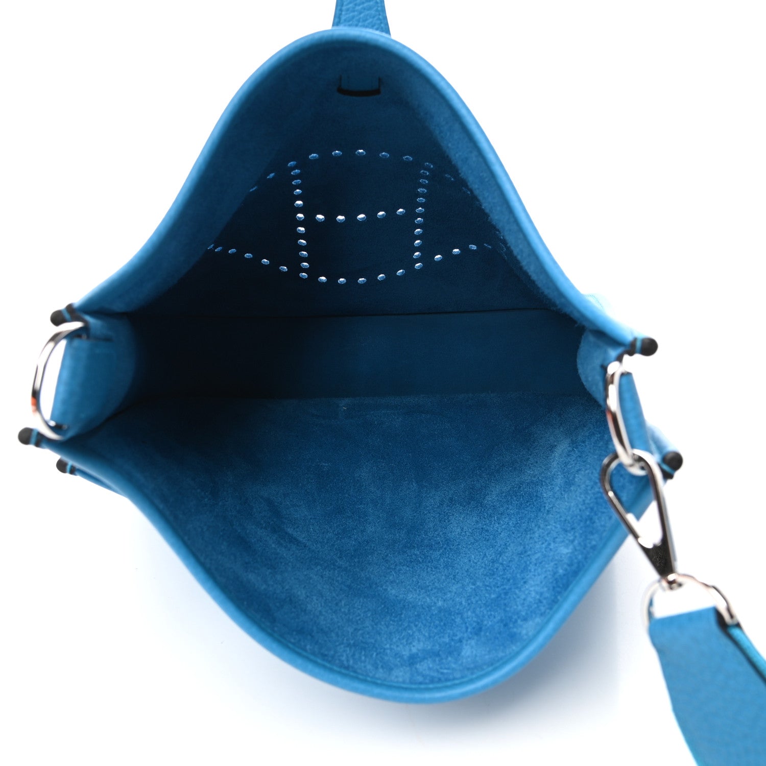 Hermes Taurillon Clemence Evelyne III PM Bleu Frida 5 of 10