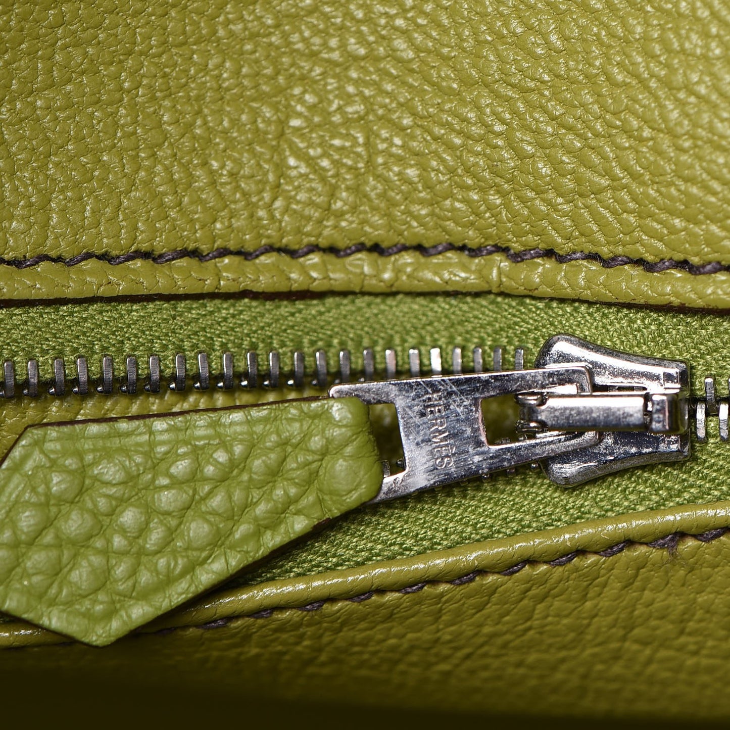 Togo Birkin 35 Vert Anis
