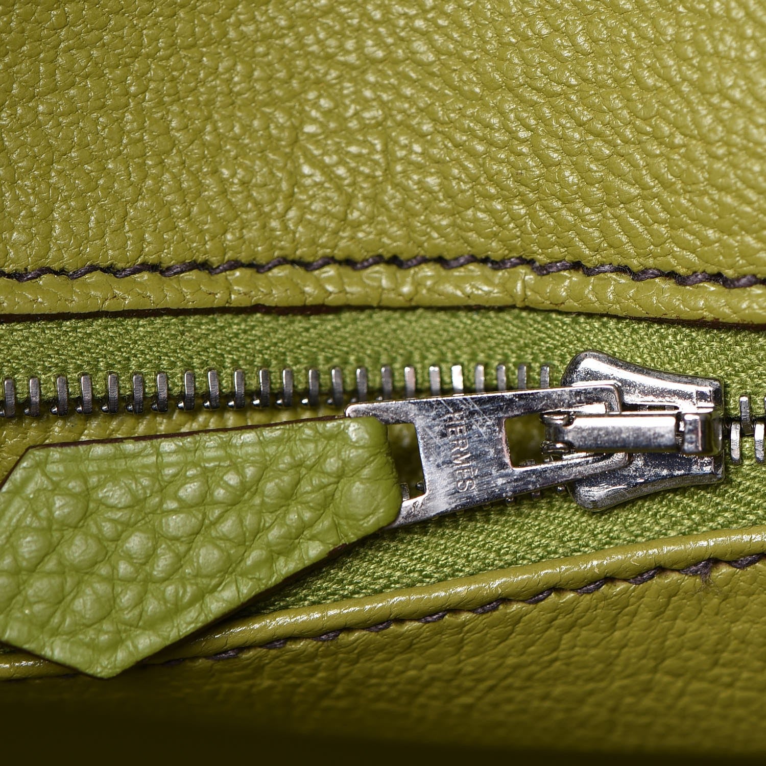 Hermes Togo Birkin 35 Vert Anis 12 of 41
