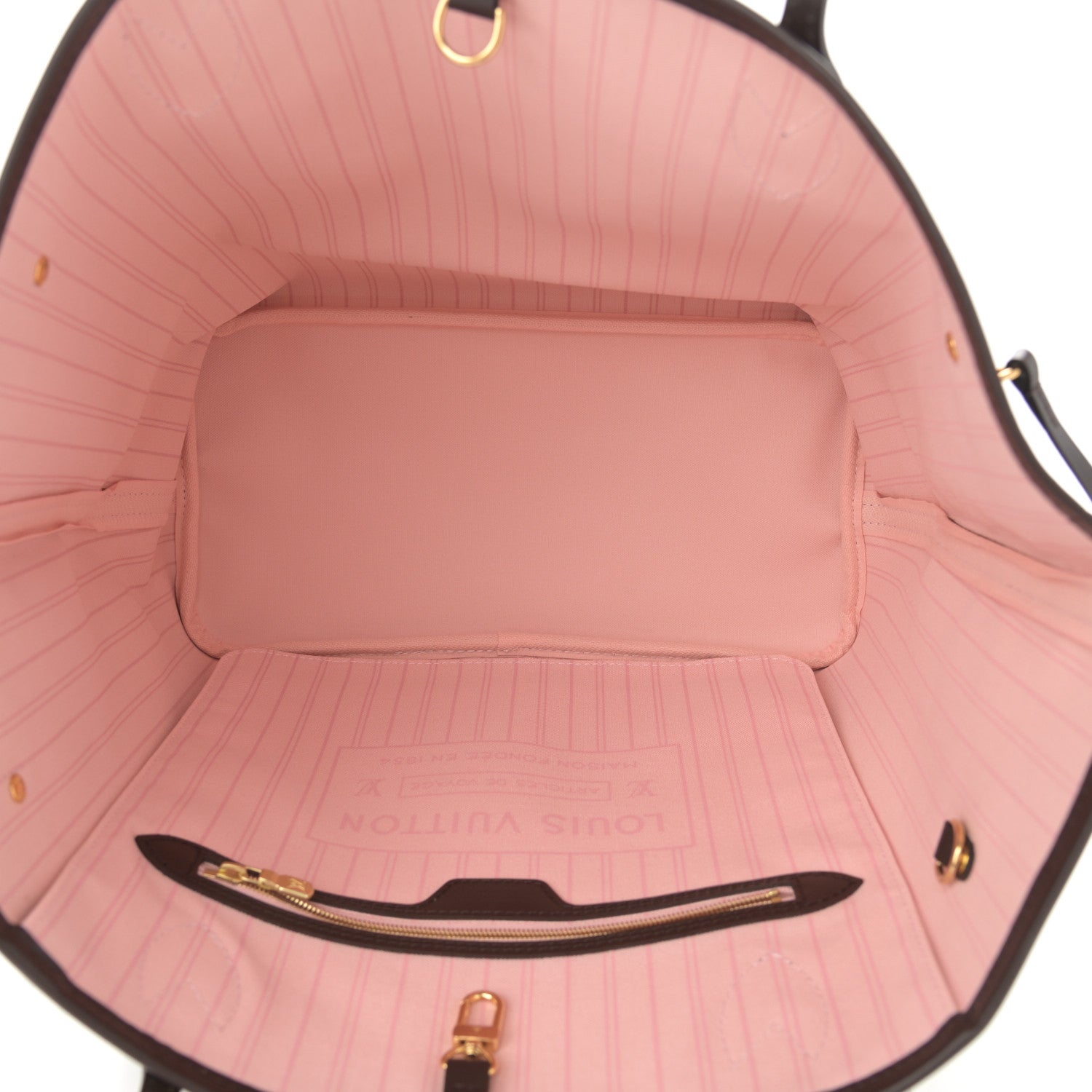 Louis Vuitton Damier Ebene Neo Neverfull MM Rose Ballerine 5 of 11