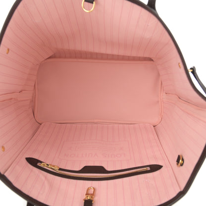 Louis Vuitton Damier Ebene Neo Neverfull MM Rose Ballerine 5 of 11