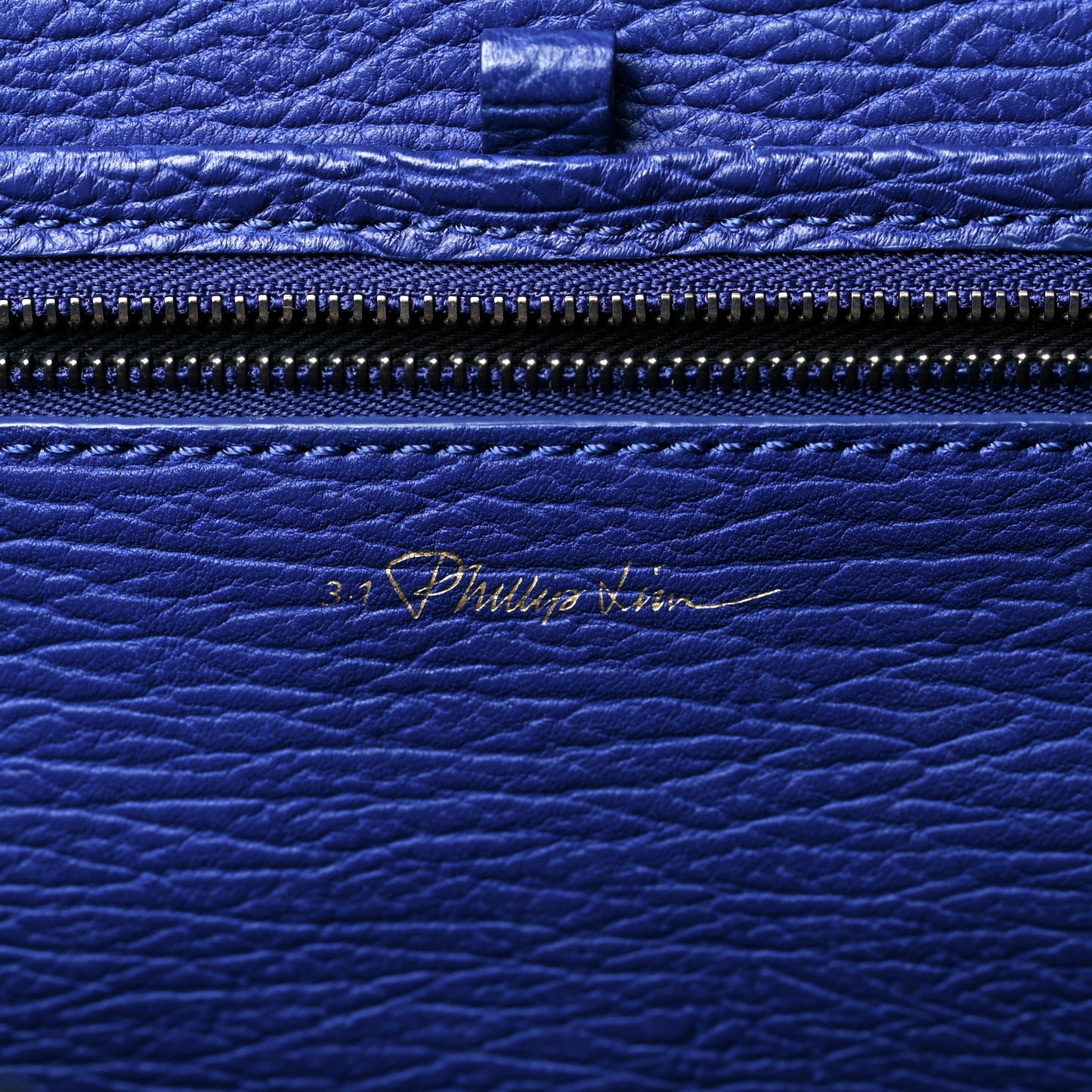 Textured Calfskin Medium Pashli Satchel Cobalt