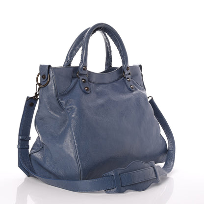 Balenciaga Agneau Classic Hardware Velo Bleu Persan 4 of 8