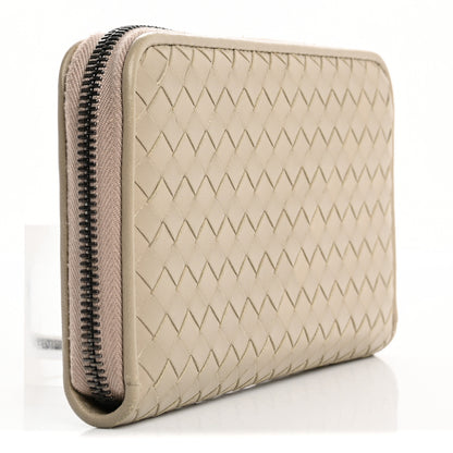 Bottega Veneta Nappa Intrecciato Zip Around Wallet Fume 3 of 13