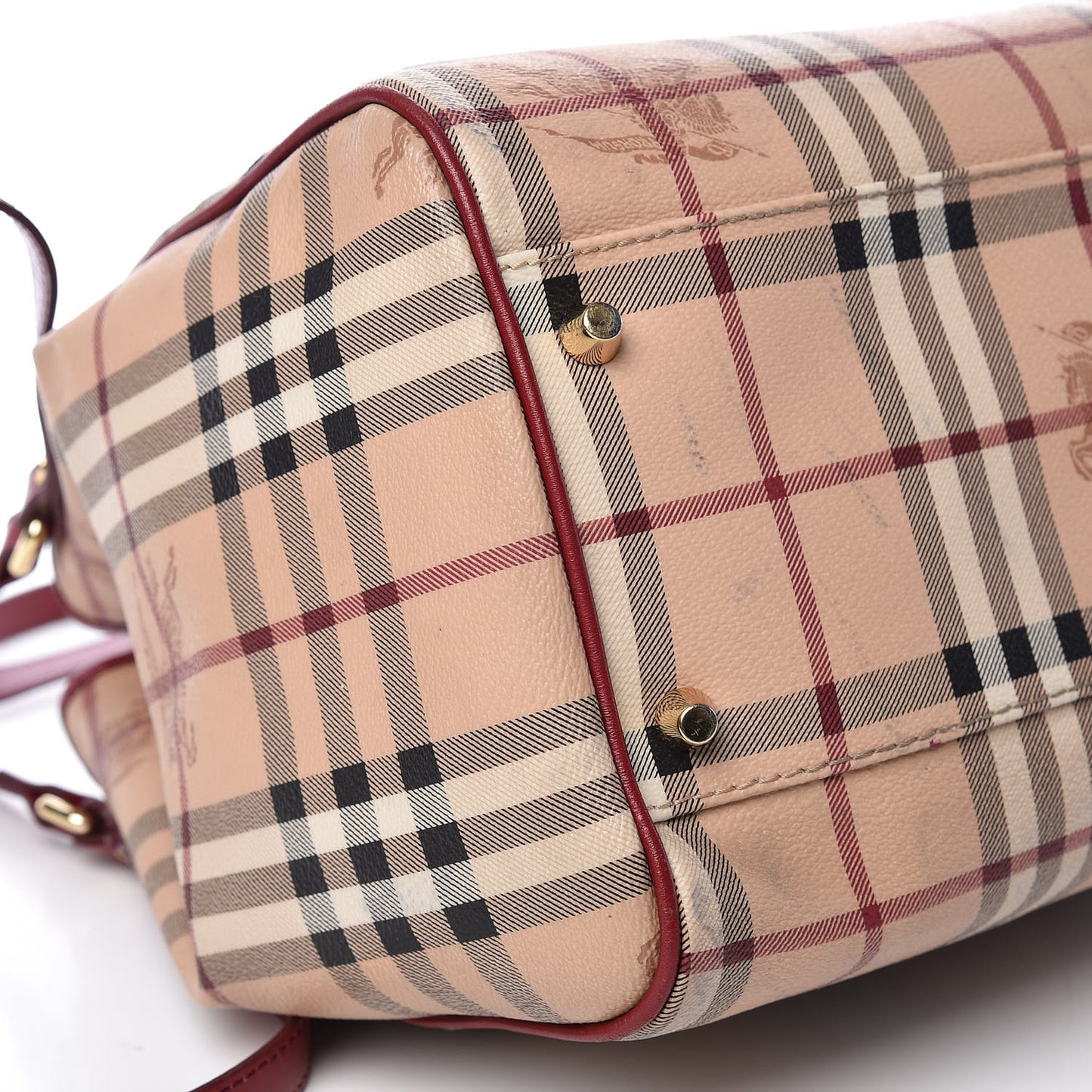 Haymarket Check Small Canterbury Tote Military Red