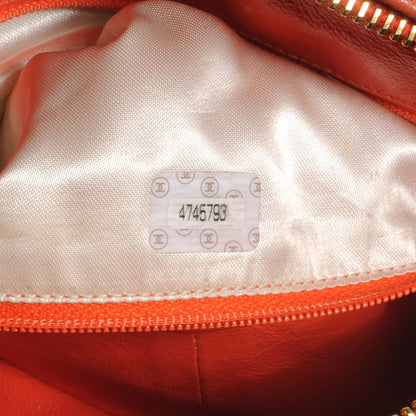 Chanel Caviar Quilted Camera Case Orange 8 of 8