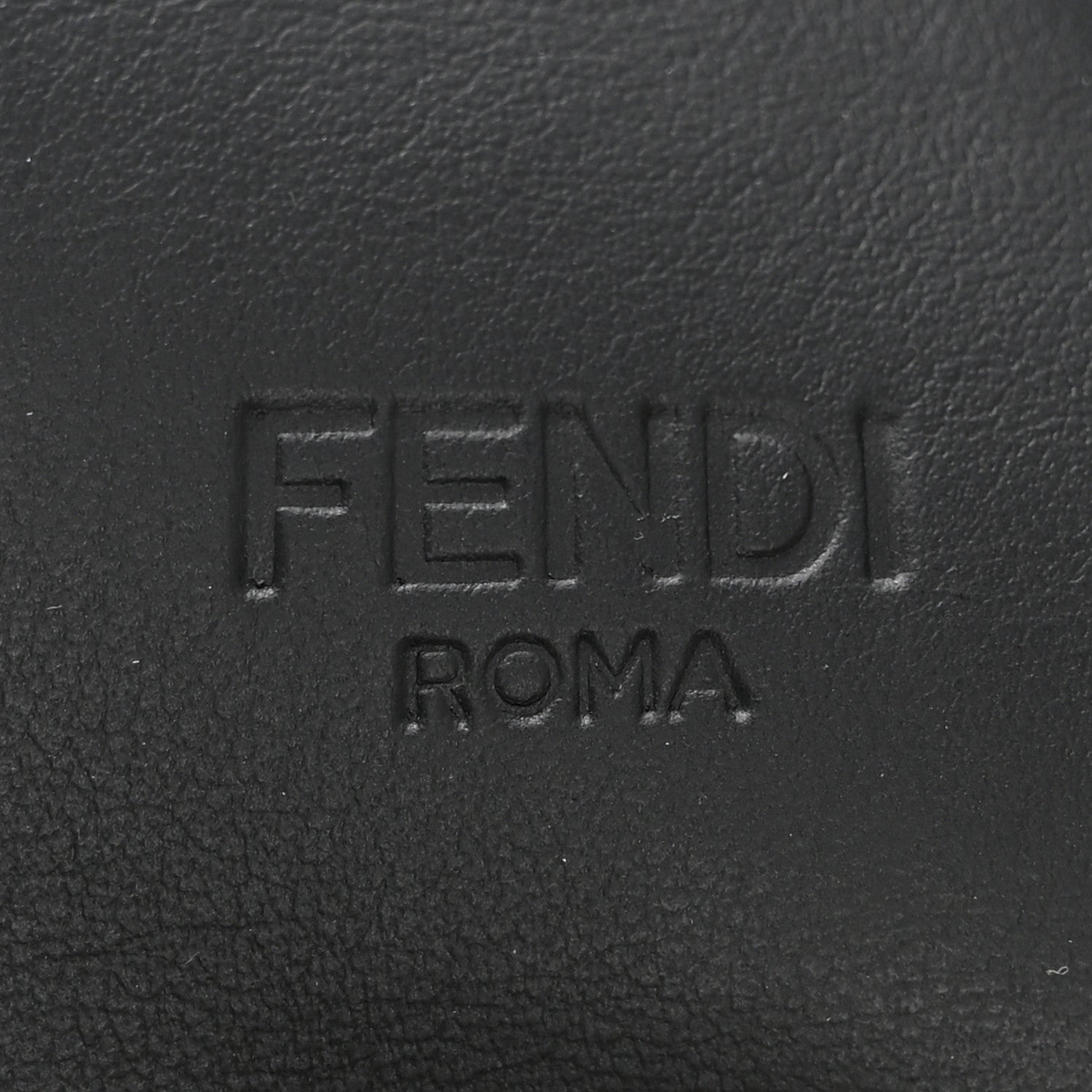 Fendi Shearling Calfskin FF Strap Black Tobacco 3 of 6