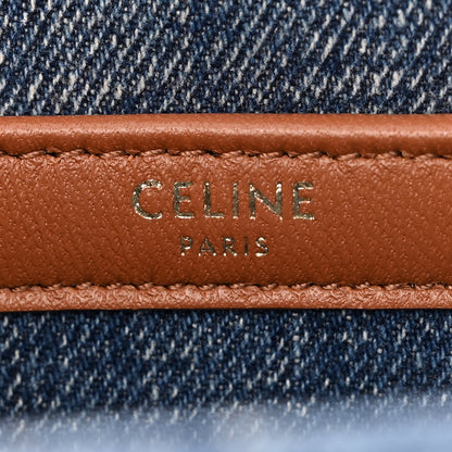 Celine Denim Matelasse Chain Shoulder Bag Blue 6 of 11
