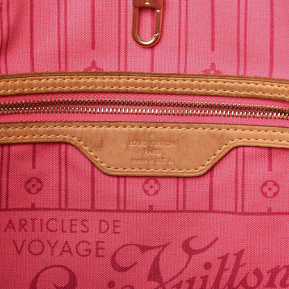 Louis Vuitton Monogram Roses Neverfull MM 6 of 12