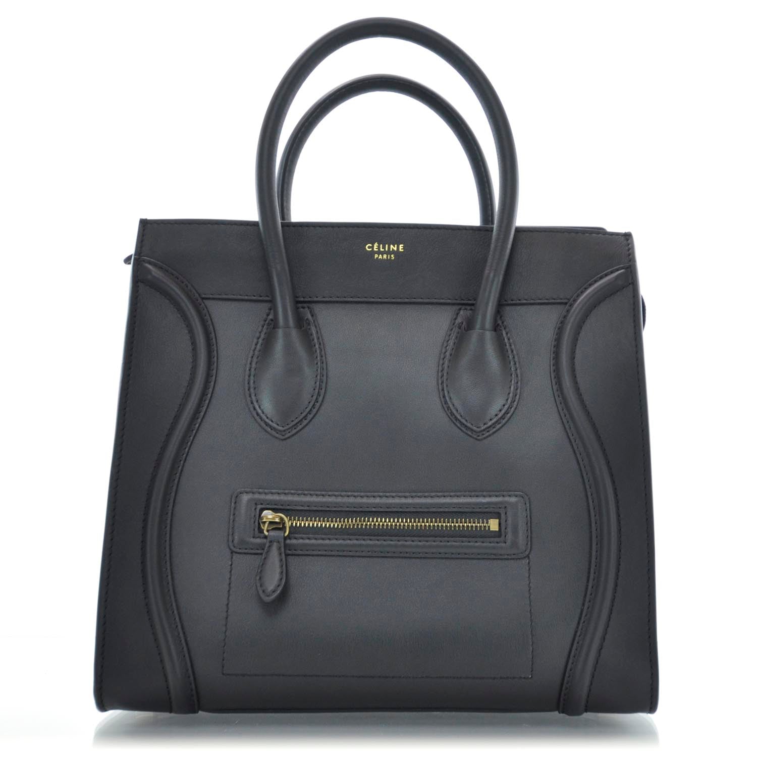 Celine Smooth Calfskin Mini Luggage Black 1 of 9
