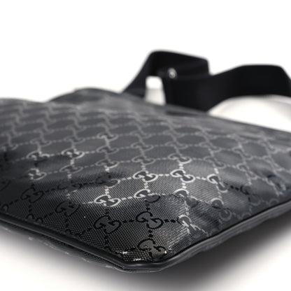 Gucci Imprime Monogram Medium Flat Messenger Bag Black 9 of 9