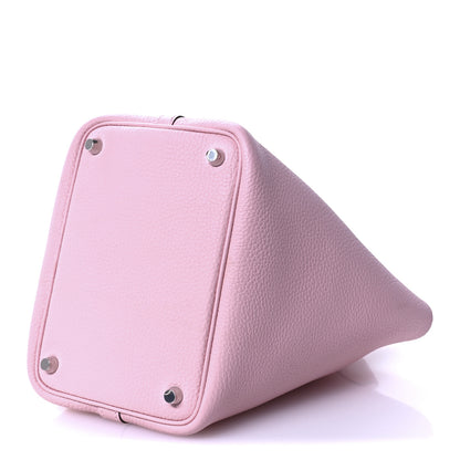 Hermes Taurillon Clemence Picotin Lock 18 PM Rose Sakura 10 of 11