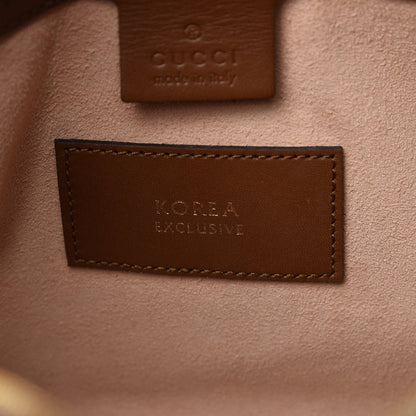 Gucci GG Supreme Monogram Embroidered Small Boston Brown 10 of 11