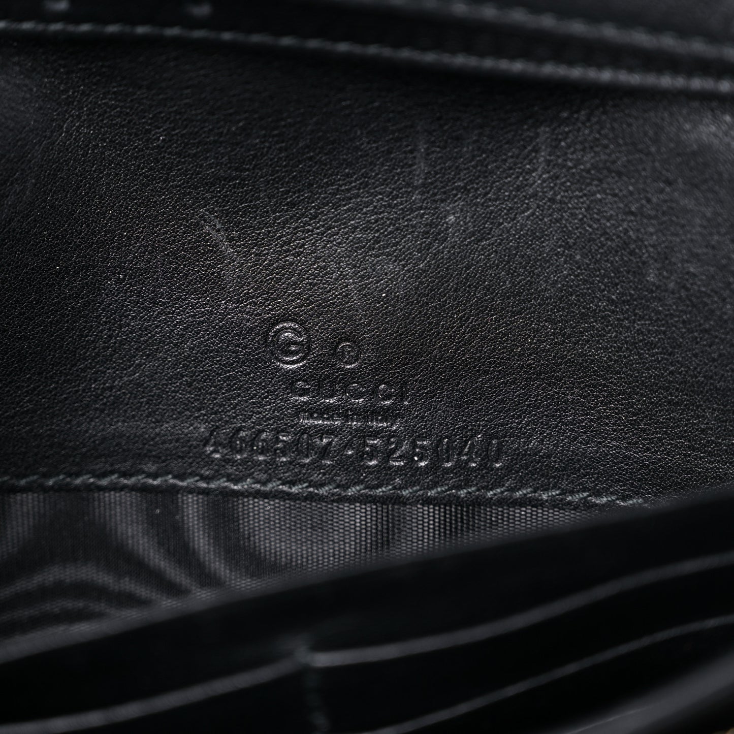 Microguccissima Crossbody Wallet Black