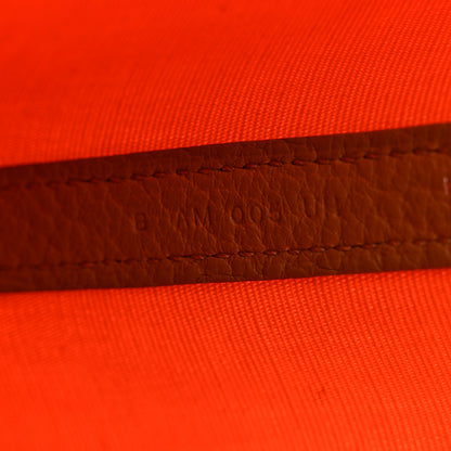 Hermes Toile Militaire Vache Country Garden Party 30 TPM Orange Chai 8 of 11