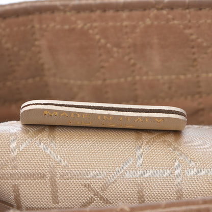 Christian Dior Nylon Cannage Medium Lady Dior Beige 8 of 21