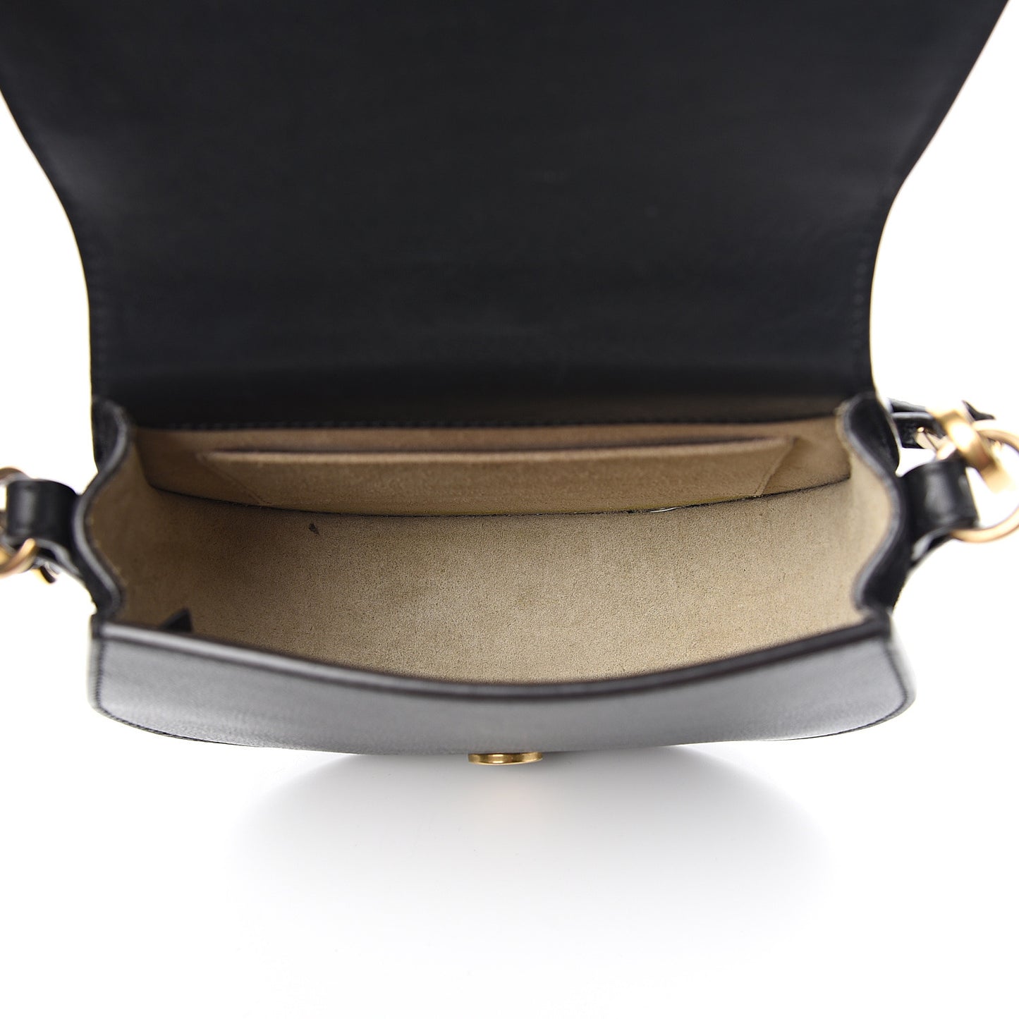 Calfskin Small Nile Bracelet Bag Black