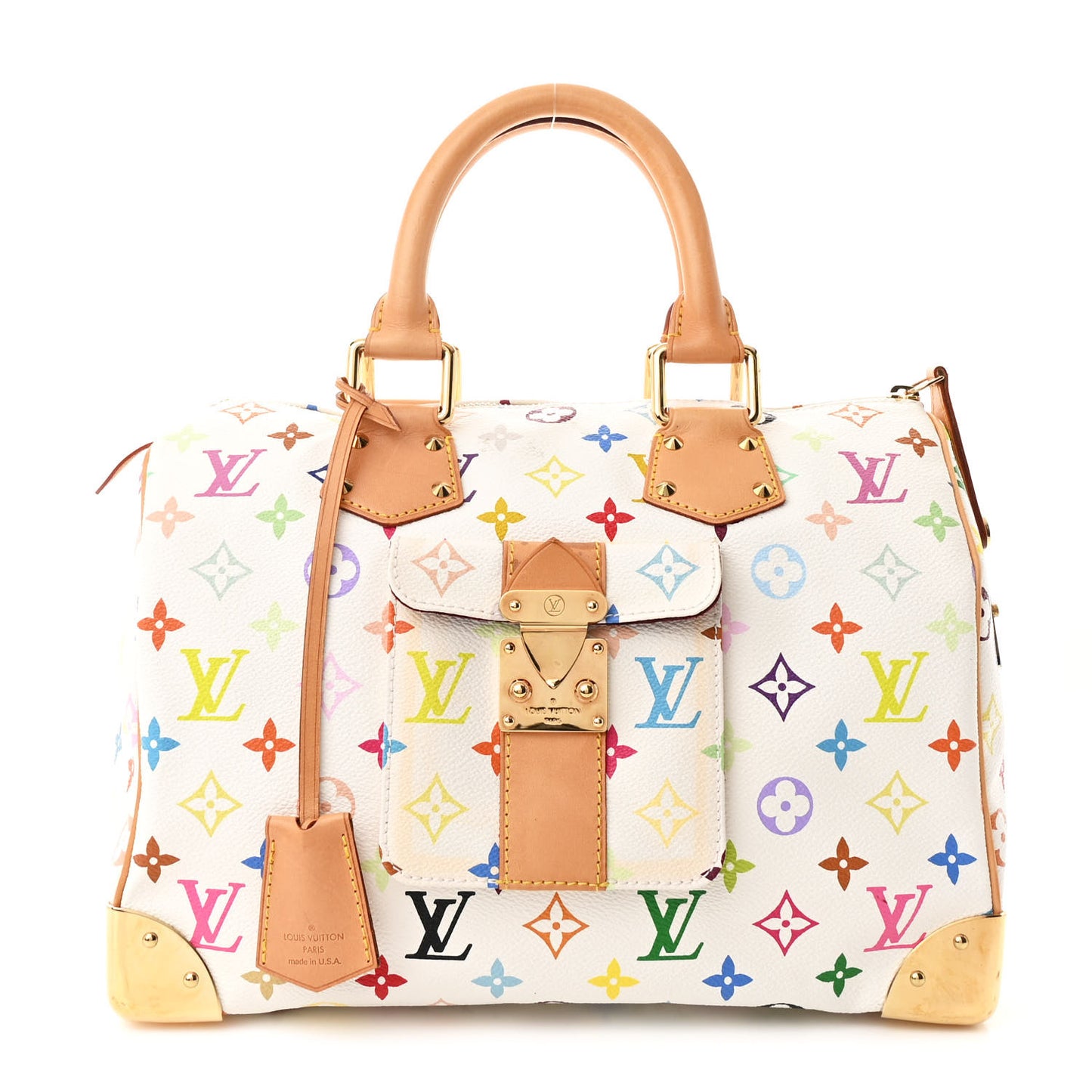 Monogram Multicolor Speedy 30 White