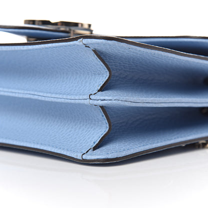 Gucci Dollar Calfskin Small Interlocking G Shoulder Bag Mineral Blue 9 of 10