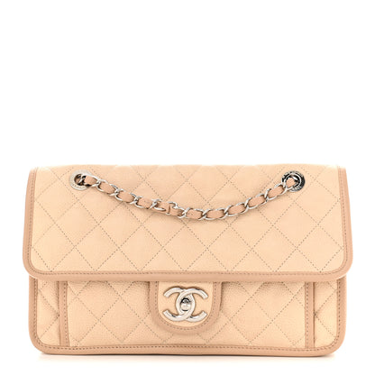 Chanel Caviar Quilted Large French Riviera Flap Beige 1 of 12