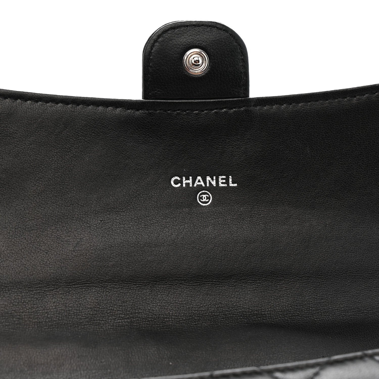 Chanel Lambskin Quilted Travel Wallet Black 7 of 12