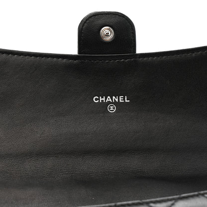 Chanel Lambskin Quilted Travel Wallet Black 7 of 12