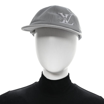 Louis Vuitton Cotton Monogram Embroidered LV Smash Cap Light Grey 2 of 8