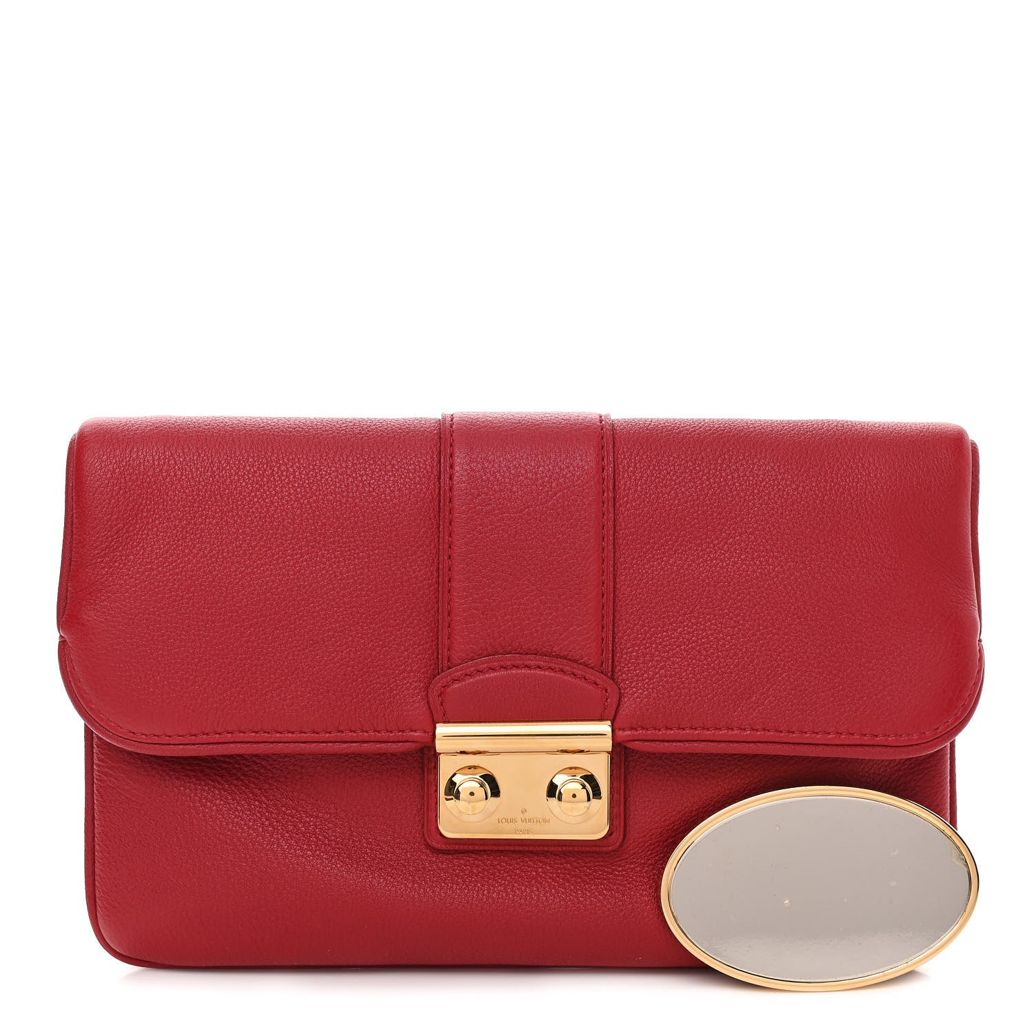 Louis Vuitton Calfskin Sofia Coppola Slim Clutch MM Cherry 1 of 9