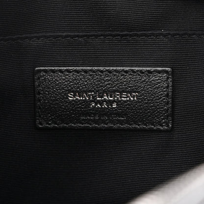 Saint Laurent Calfskin Matelasse Monogram Lou Camera Bag Black 6 of 10