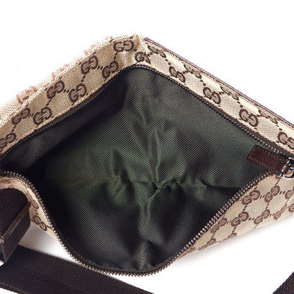 Gucci GG Monogram Double Pocket Belt Bag Dark Brown 7 of 9