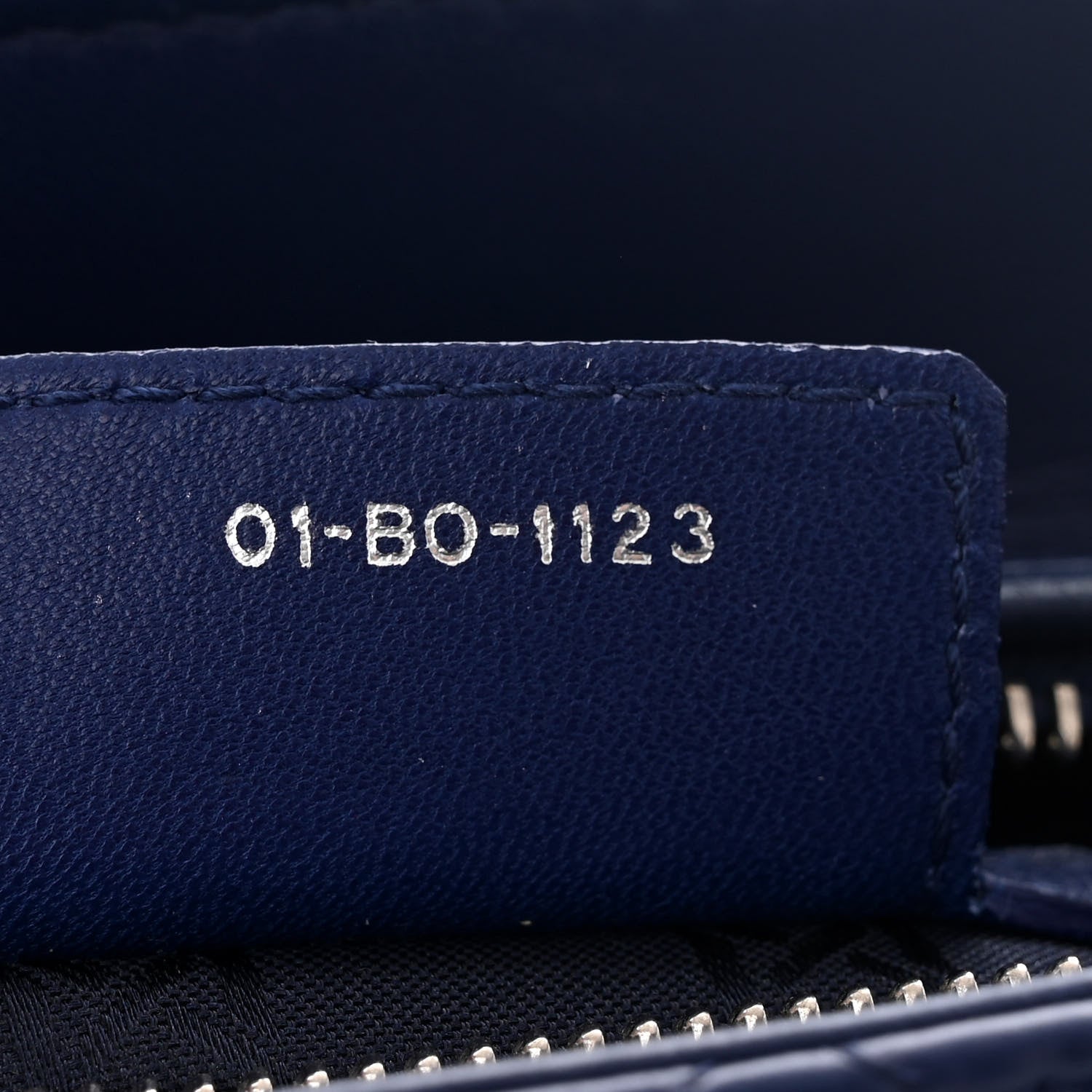 Christian Dior Lambskin Cannage Medium Lady Dior Blue 7 of 12