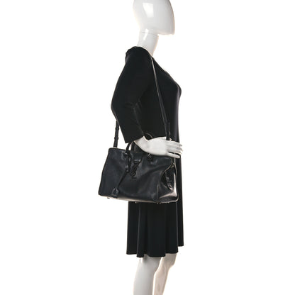 Saint Laurent Calfskin Small Monogram Cabas Black 2 of 12