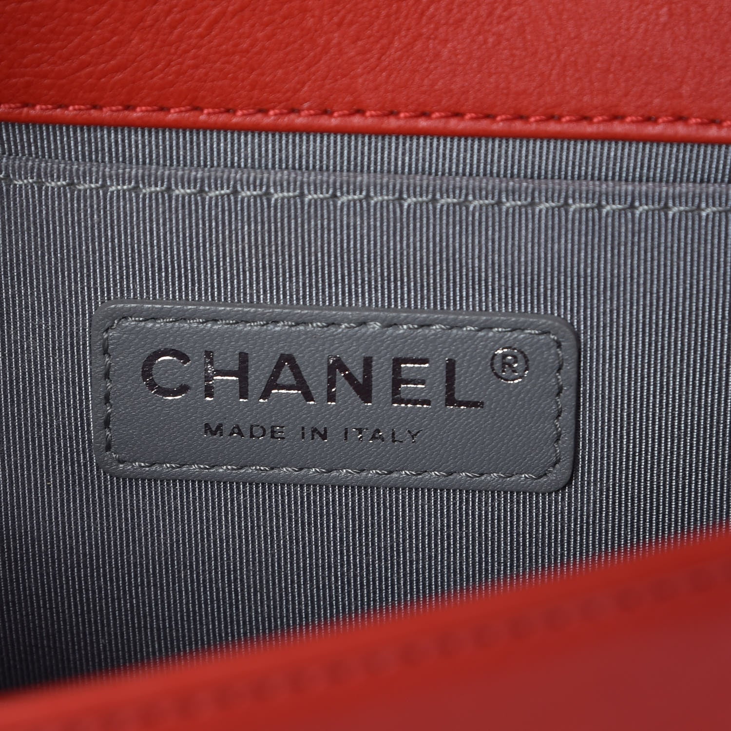 Chanel Calfskin Double Stitch Small Boy Flap Red 6 of 12