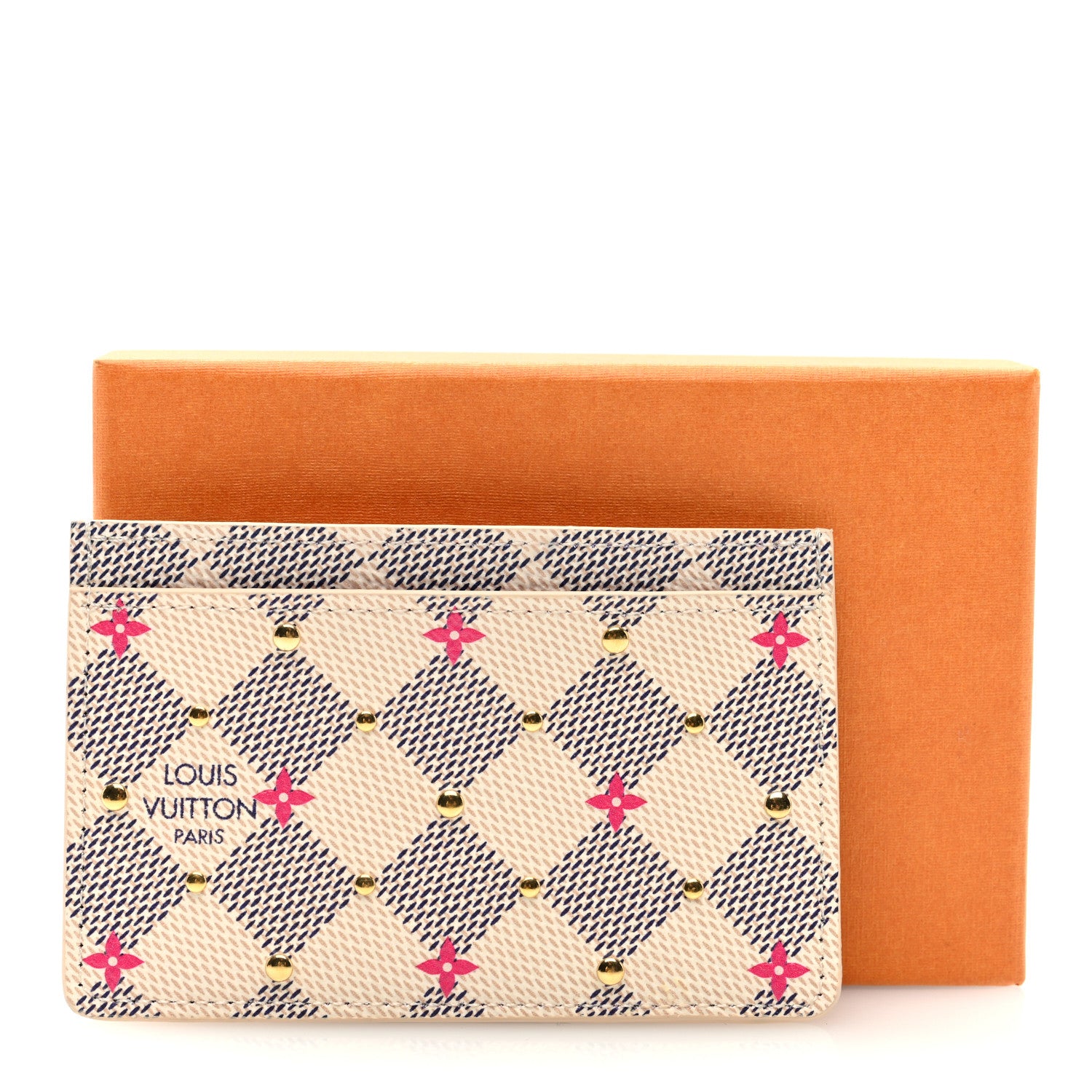 Louis Vuitton Damier Azur Studded Card Holder 7 of 7
