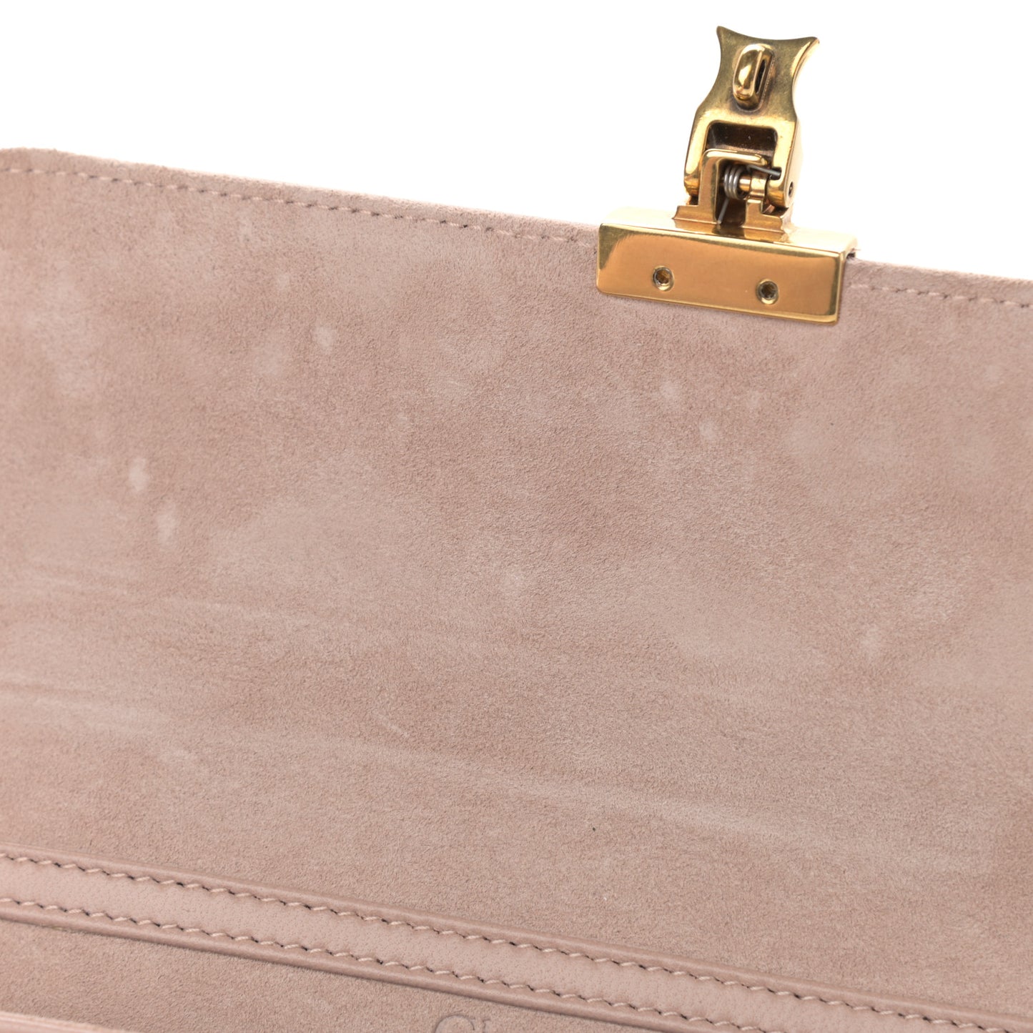 Lambskin Cannage Studded Dioraddict Wallet on Chain Clutch Nude