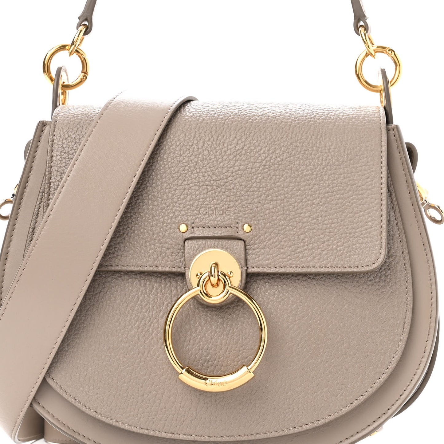 Calfskin Large Tess Bag Motty Grey