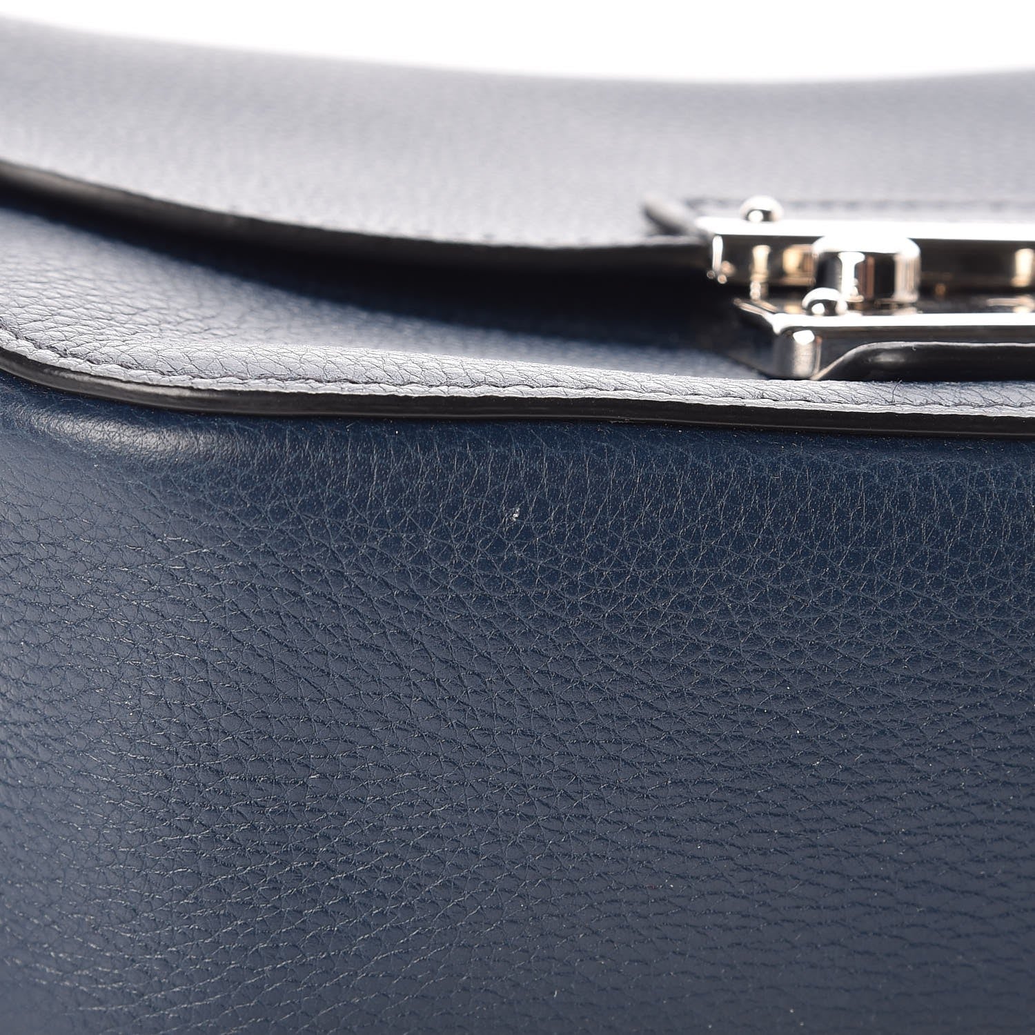 Miu Miu Vitello Phenix Madras Shoulder Bag Oltremare 9 of 13