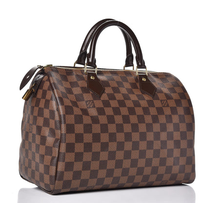 Louis Vuitton Damier Ebene Speedy 30 3 of 9